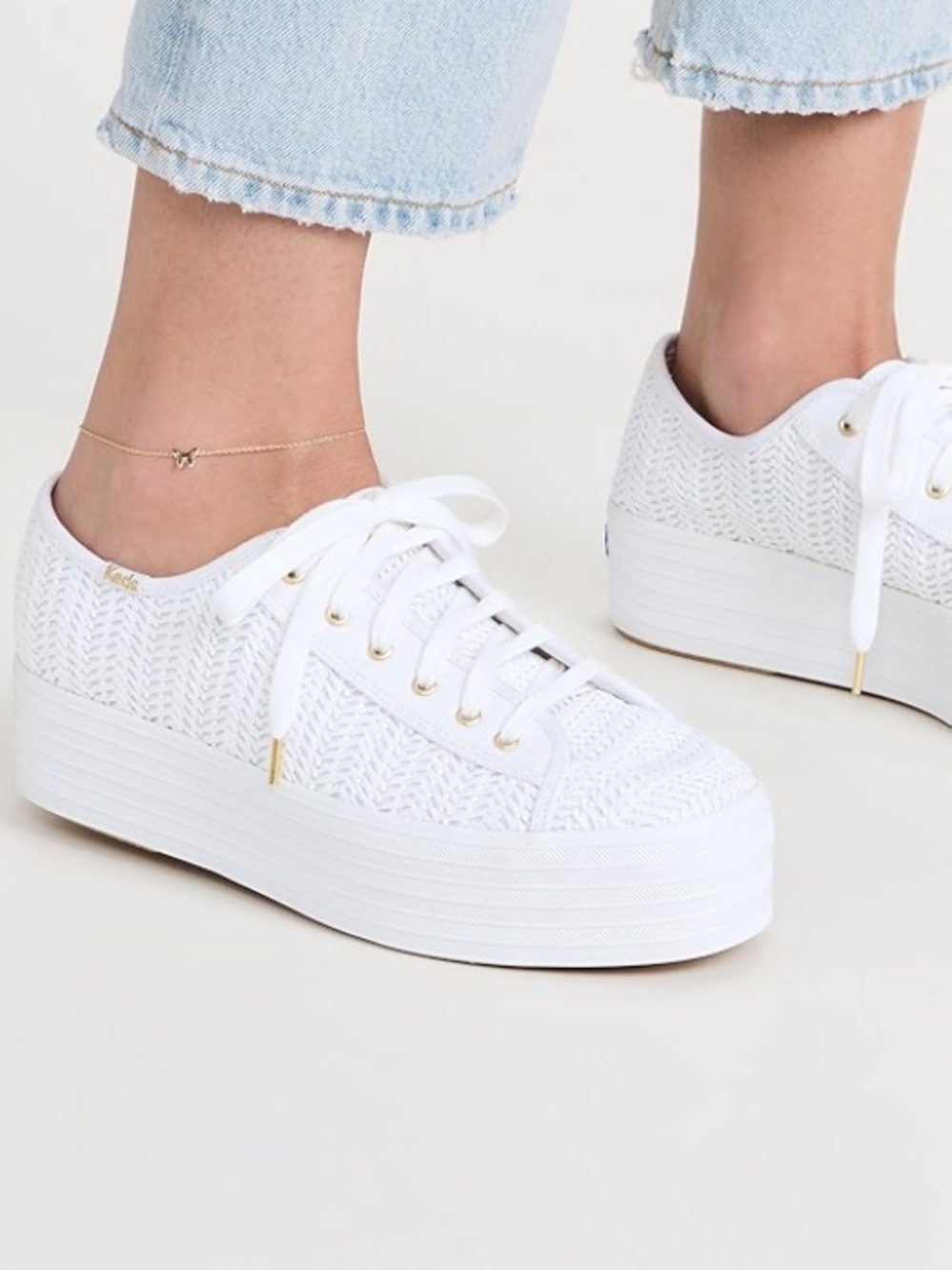 Keds Triple Up Raffia Platform sneakers